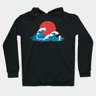 The Great Wave off Kanagawa - Japan Illustration Hoodie